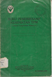 Image of Buku Pemeriksanaan Kesehatan TPM (tempat Pengolahan Makanan)