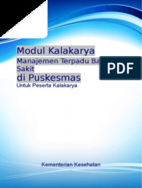 Image of Modul Kalakarya Manajemen Terpadu Balita Sakit di Puskesmas Untuk Peserta Kalakarya